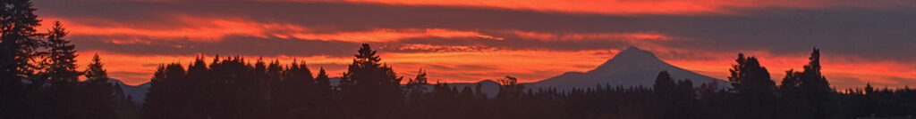 Sunrise over Mt. Hood